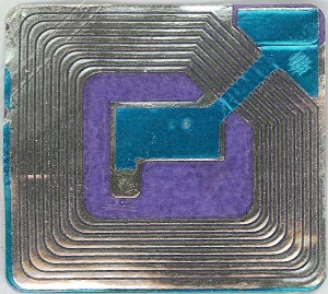 Blue and Purple RFID Tag