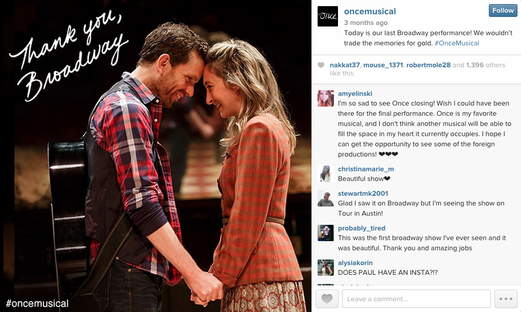 Photo by @oncemusical